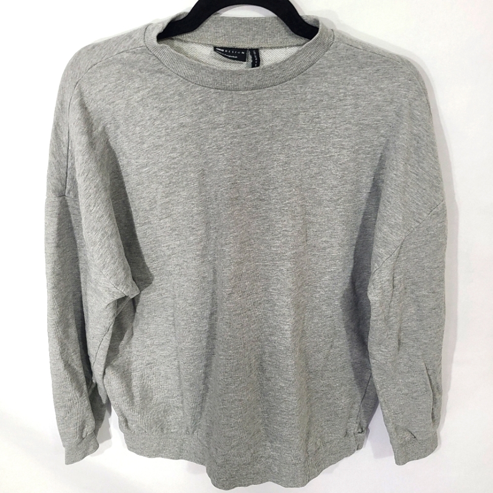 ASOS Design Men's Size 0 Sweatshirt Gray Long sleeve Top Shirt Athletic‎